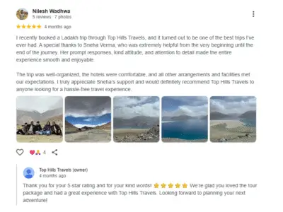 reviews of top hills travels